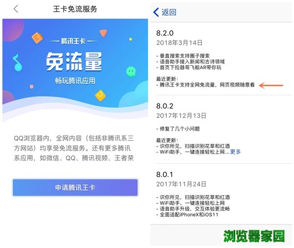 QQ浏览器iOS版更新 腾讯王卡支持全网免流量[多图]