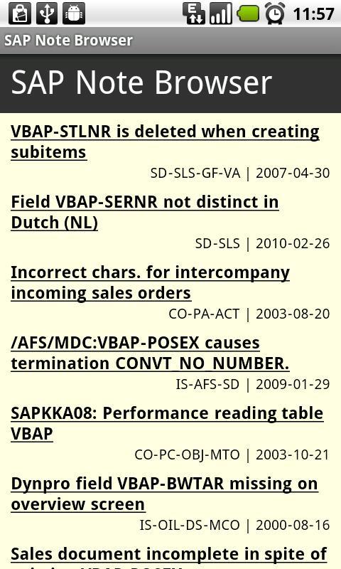 SAP Note浏览器