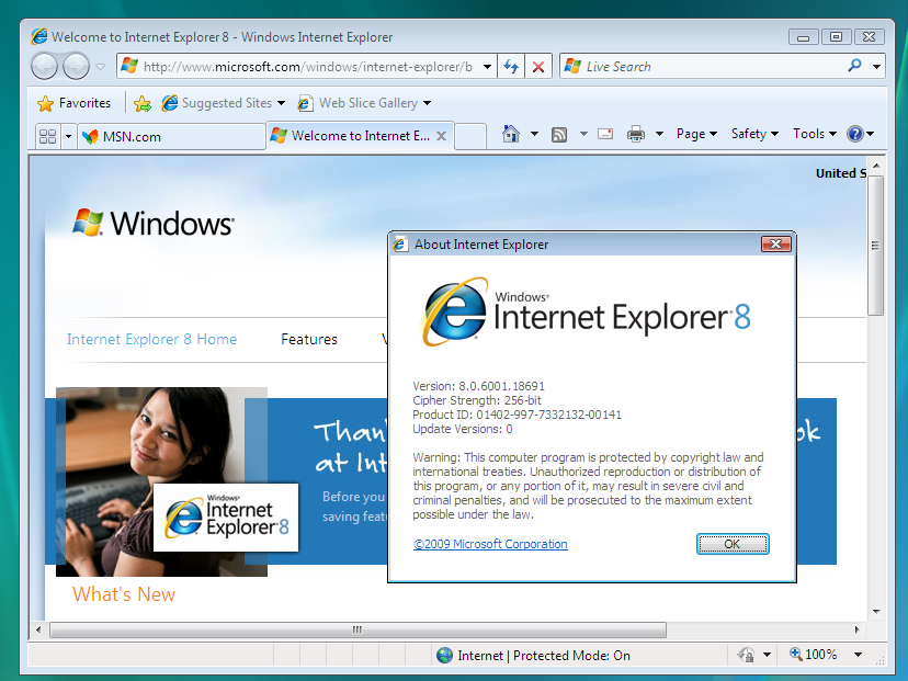 （IE8）Internet Explorer 8 浏览器