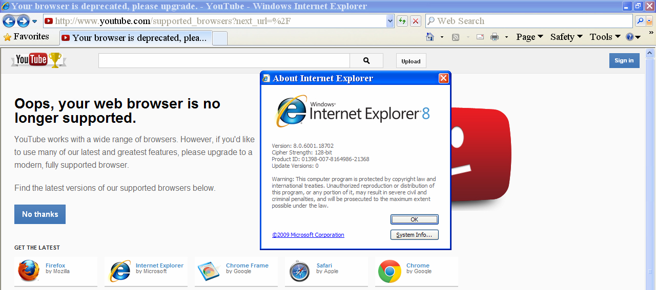 （IE8）Internet Explorer 8 浏览器