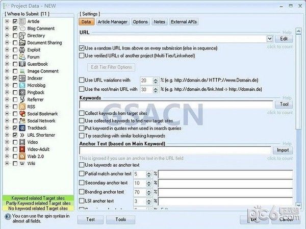 GSA Search Engine Ranker(搜索引擎)