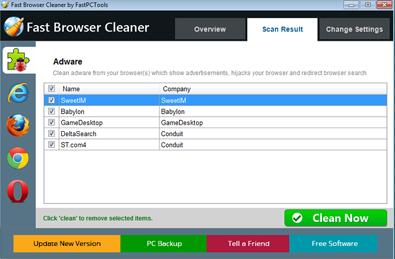 Fast Browser Cleaner