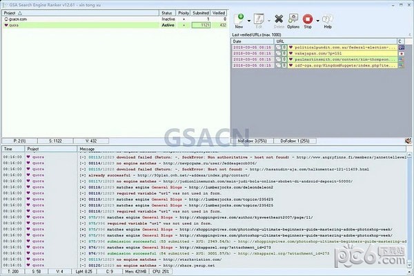 GSA Search Engine Ranker(搜索引擎)