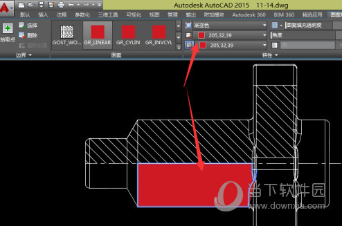 AutoCAD2015怎么填充颜色 自定义填充图案教程