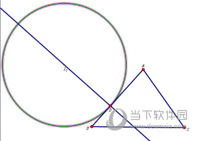 几何画板怎么作三角形的旁切圆 制作方法介绍