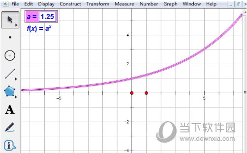 几何画板怎么画动态指数函数图像 绘制技巧介绍