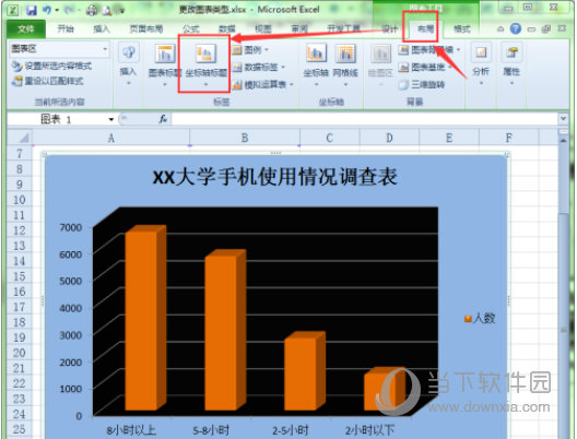 Excel2010怎么设置坐标轴标题