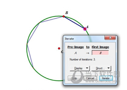 几何画板怎么用迭代构造多边形 制作方法介绍