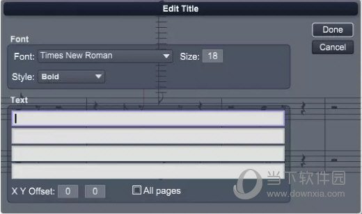 Overture如何在首页添加标题 新建乐谱即可设置