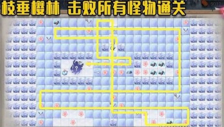 阴阳师枝垂樱林怎么走 阴阳师枝垂樱林攻略通关路