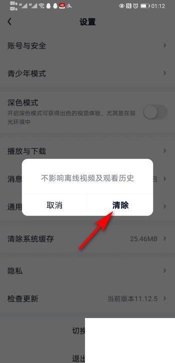 爱奇艺手机APP如何清除系统缓存