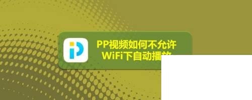 PP视频如何不允许WiFi下自动播放