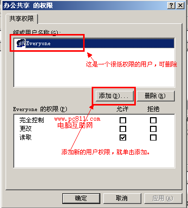 局域网共享权限设置方法图解教程，不同的用户