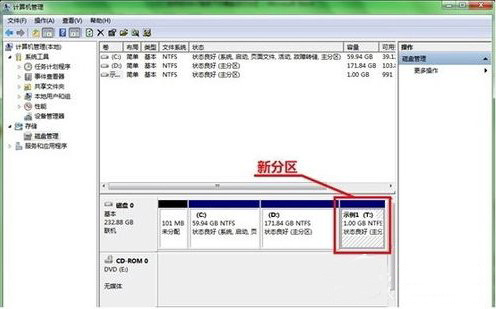 深度技术win7下新硬盘如何分区