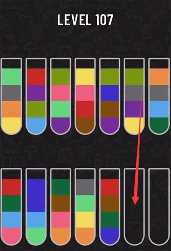 水排序拼图107关怎么过 水排序拼图107关通关攻略