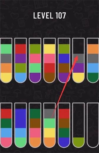 水排序拼图107关怎么过 水排序拼图107关通关攻略