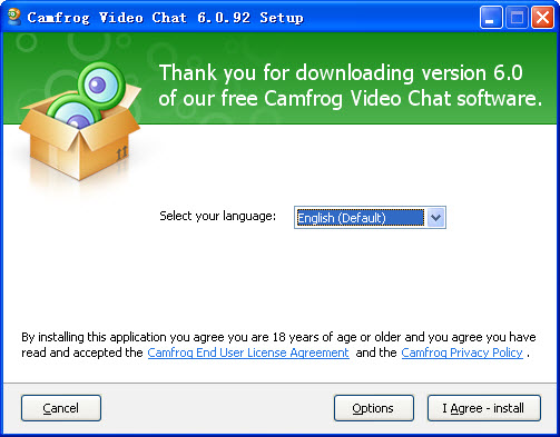 康福中国Camfrog6.0 英文版变成中文版安装教程