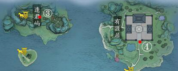 天涯明月刀手游侠客岛家具抄录点在哪 侠客岛全家具图纸抄录点位置一览