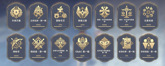 原神成就一览 原神有隐藏成就吗