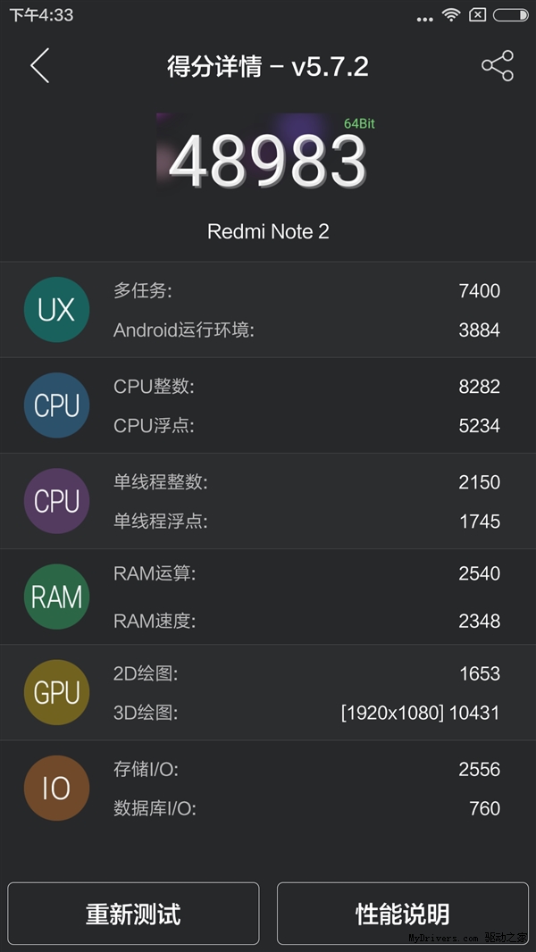 红米note2跑分怎么样 红米note2配置介绍