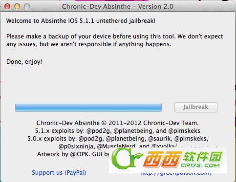 苹果iOS5.1.1完美越狱工具Absinthe 2.0.4图文教程
