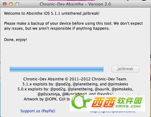 苹果iOS5.1.1完美越狱工具Absinthe 2.0.4图文教程