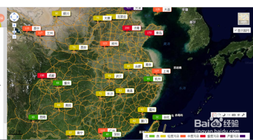 百度地图怎么查看雾霾情况  百度地图网页版查看雾霾地区方法