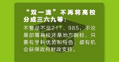 2017双一流建设大学名单权威发布 看看你的学校有没有上榜