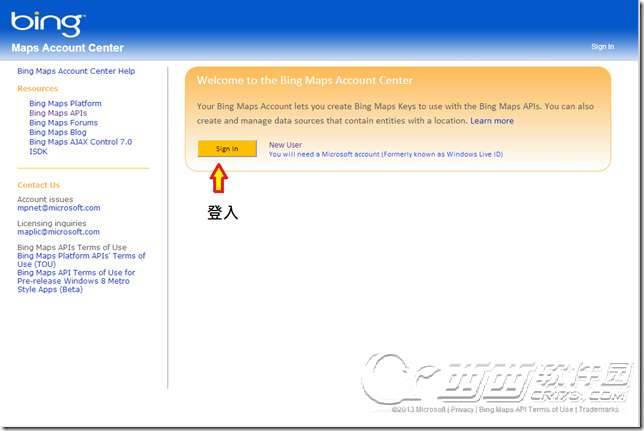 必应地图开发只注册Bing Maps Key图文教程