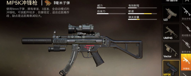 和平精英MP5K在哪刷 和平精英MP5K刷新点介绍