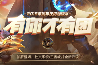 王者荣耀2018有你才有团周年庆活动盘点 携返场皮肤开启S13新赛季