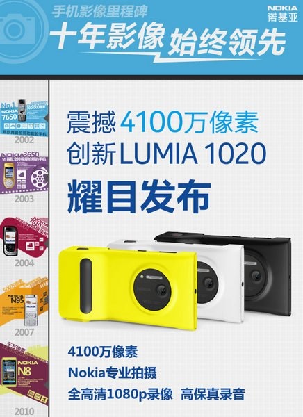 诺基亚Lumia 1020行货价多少钱 Lumia 1020什么时候上市？