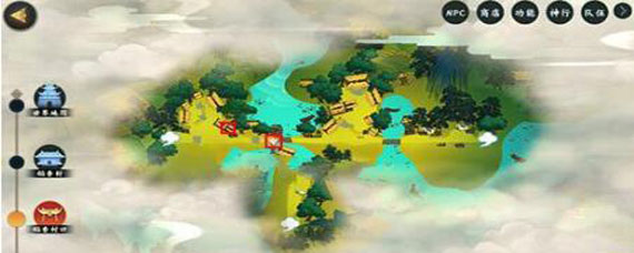 指尖江湖稻香村口风景点在哪 指尖江湖稻香村口风景点怎么开