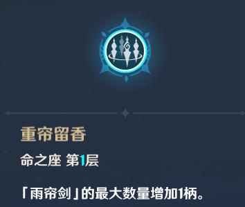 原神行秋命之座怎么样 原神行秋命之座分析