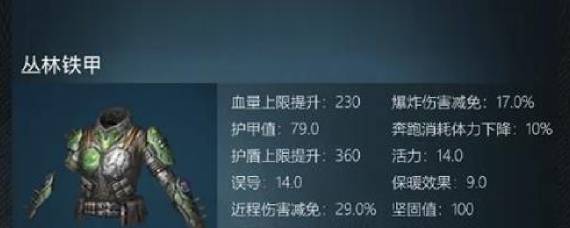 明日之后丛林铁甲怎么制作 明日之后丛林铁甲制作配方