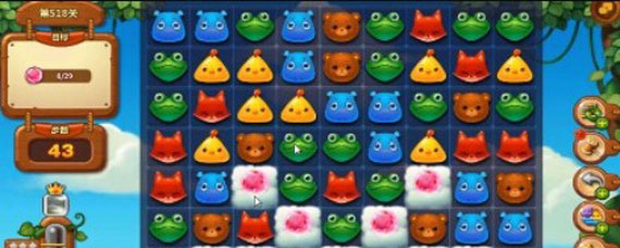 开心消消乐隐藏关518关攻略 开心消消乐隐藏关518关过关技巧