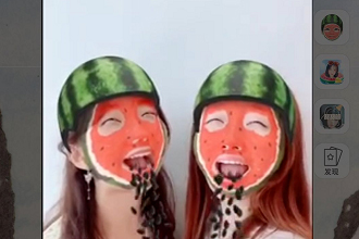 抖音西瓜头特效在哪 抖音西瓜头吐西瓜籽怎么玩的