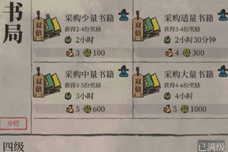 江南百景图书局双倍奖励是什么 书局双倍奖励解析