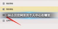 QQ会员官网首页个人中心在哪里 QQ会员官网首页个人中心位置介绍