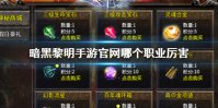 《暗黑黎明》手游官网哪个职业厉害 暗黑黎明手游官网厉害职业介绍