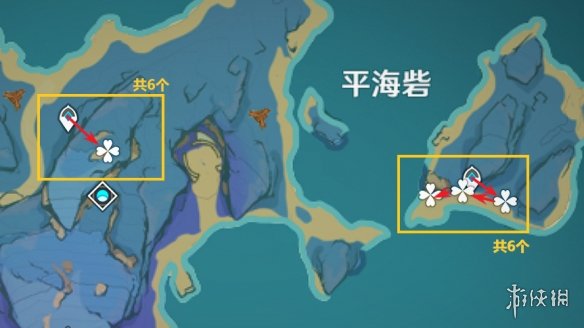 《原神》天云草实分布图 3.7天云草实采集路线