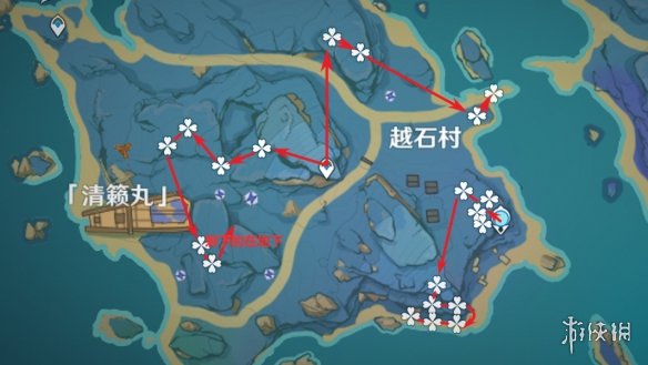 《原神》2.8鸣草收集路线 鸣草采集线路图