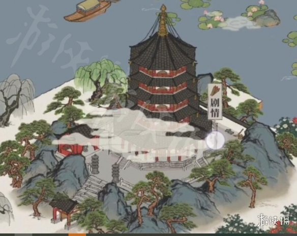 《江南百景图》雷峰塔脚下的寺庙在哪 雷峰塔脚下的寺庙位置