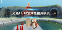 《光遇》11月18日旅行先祖可以兑换什么 11.18复刻先祖兑换表