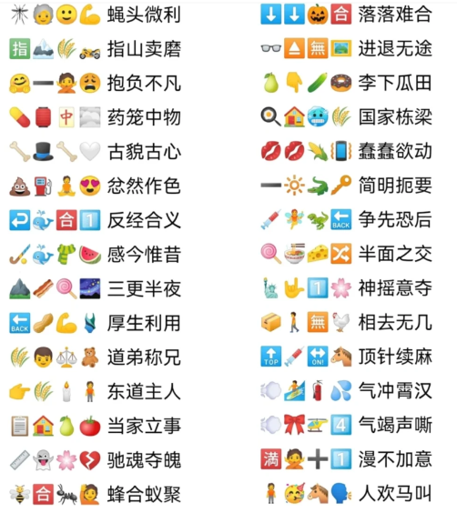 卡普喔emoji猜成语答案2023 卡普喔猜成语攻略