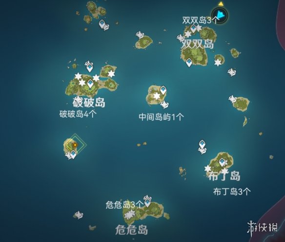 《原神》2.8金苹果群岛第一天海螺位置 原神2.8金苹果群岛海螺分布图