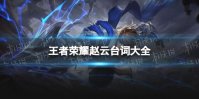王者荣耀赵云台词大全