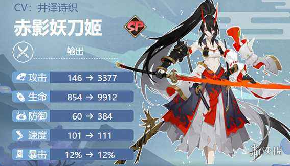 阴阳师赤影妖刀姬强度介绍