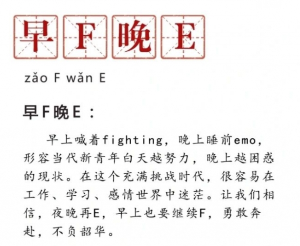 早f晚e是什么 早f晚e意思梗介绍