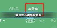 微信怎么看年度账单